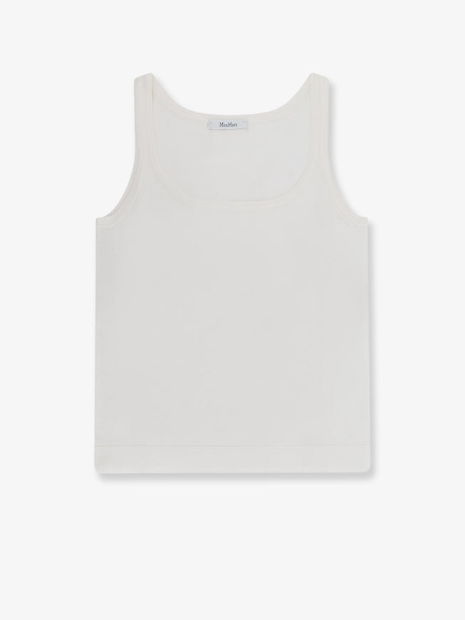Max Mara Mxpumano Cotton Tank Top Seta