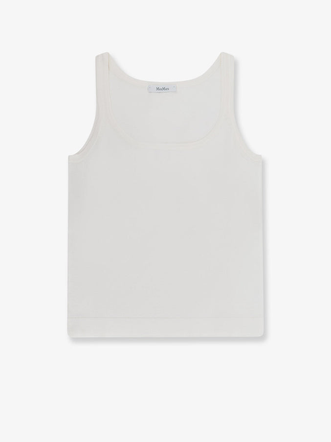 Max Mara Mxpumano Cotton Tank Top Seta