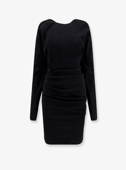 Max Mara Mxpumido Virgin Wool Dress Nero