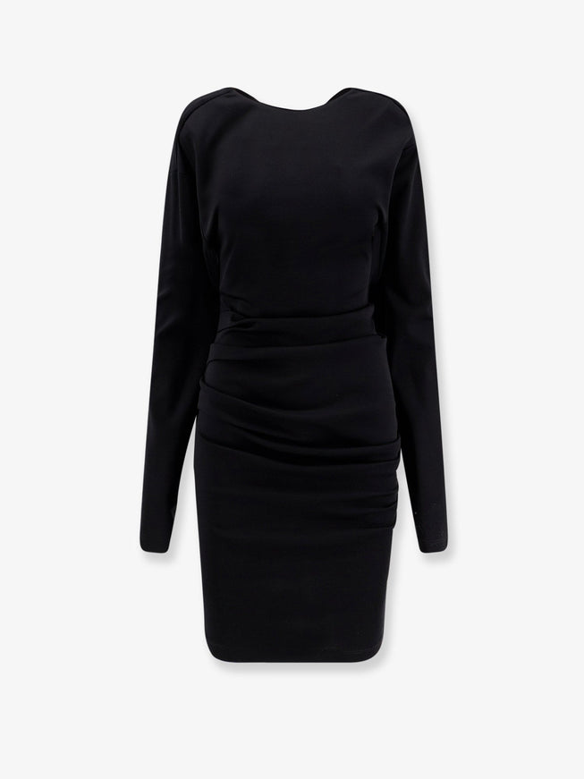 Max Mara Mxpumido Virgin Wool Dress Nero