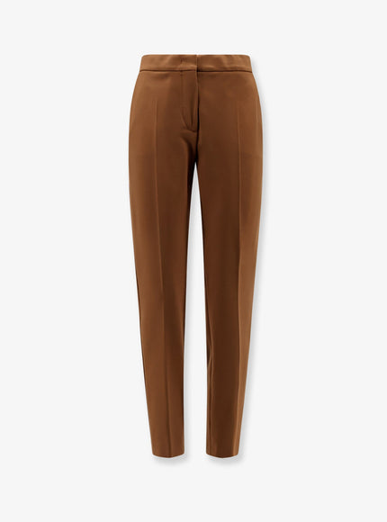 Max Mara Viscose Blend Pegno Trousers Cuoio