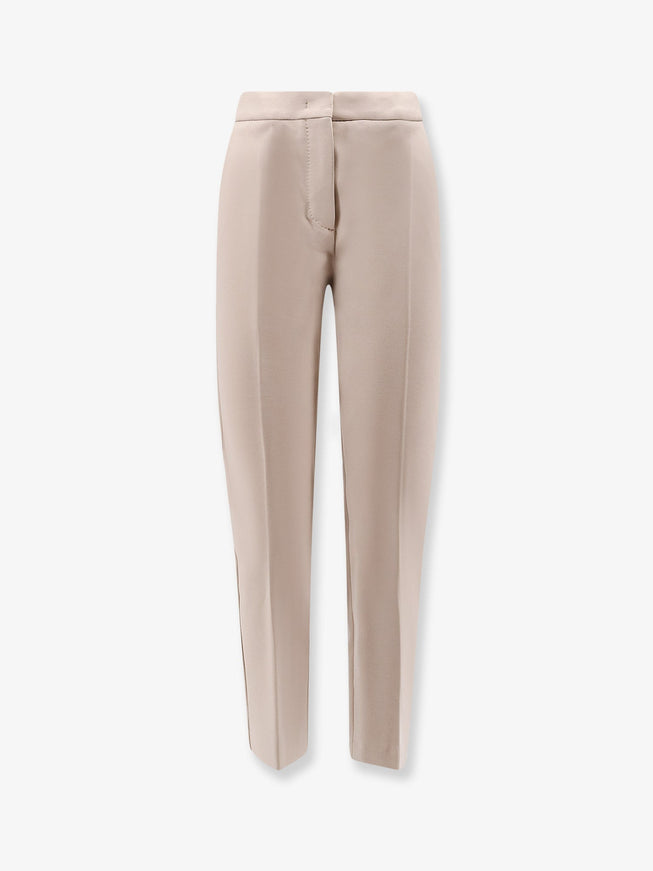 Max Mara Viscose Blend Pegno Trousers Sabbia