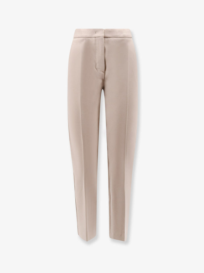 Max Mara Viscose Blend Pegno Trousers Sabbia