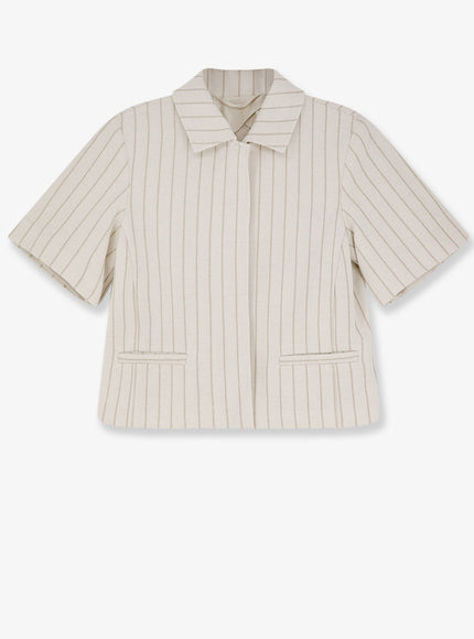Max Mara Mxmangio Cotton Blazer Bianco