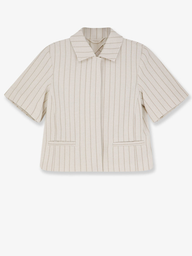 Max Mara Mxmangio Cotton Blazer Bianco