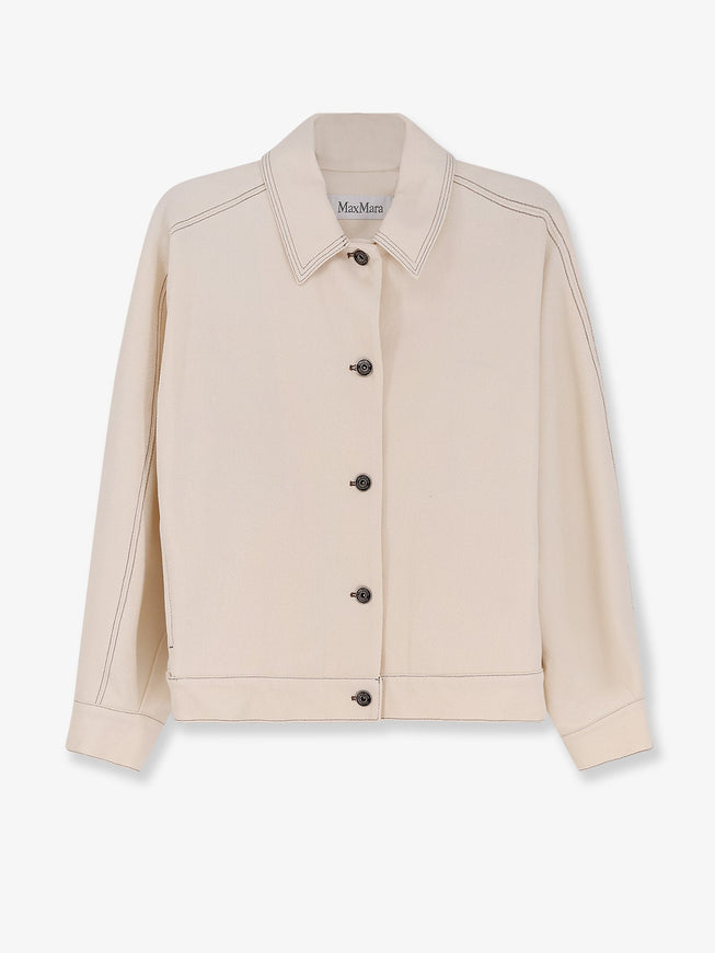 Max Mara Mxpnettare Jersey Jacket Avorio