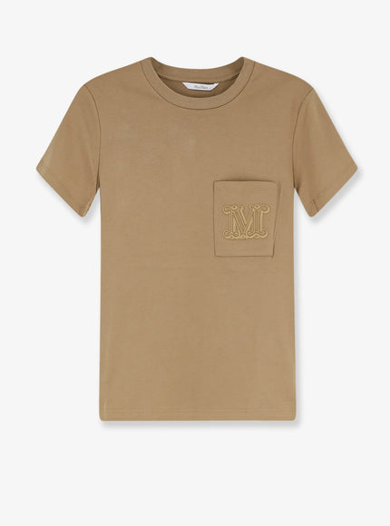 Max Mara Papaia Cotton T-Shirt Deserto