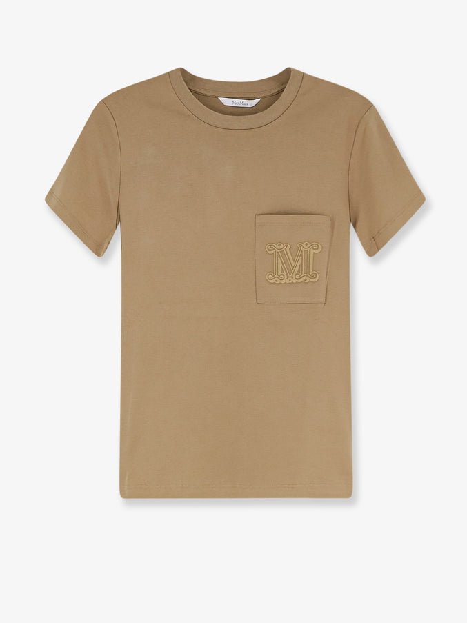 Max Mara Papaia Cotton T-Shirt Deserto