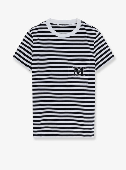 Max Mara Mxmoboli Cotton T-Shirt Nero