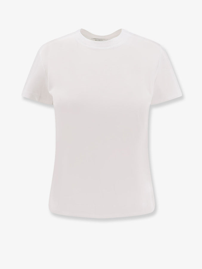 Max Mara Donata Cotton T-Shirt Bianco Ottico