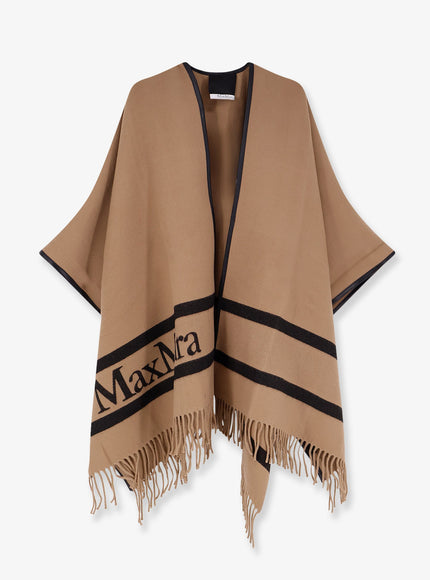 Max Mara Mxaaris Wool Cape Uni Cammello
