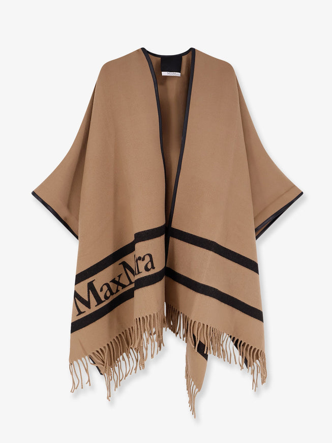 Max Mara Mxaaris Wool Cape Uni Cammello
