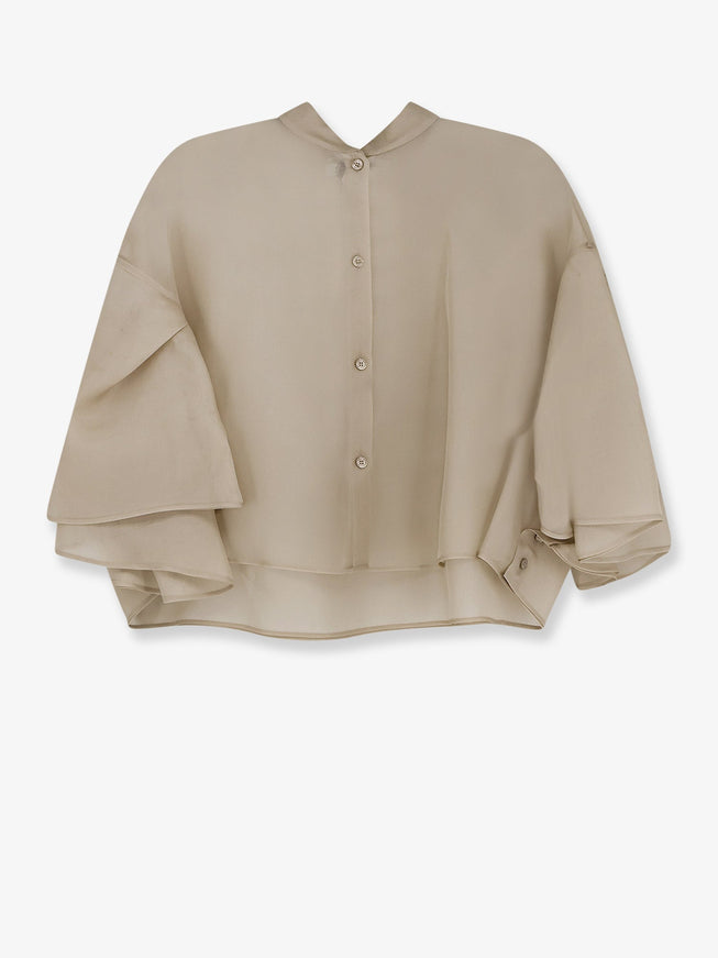Max Mara Mxadonna Silk Shirt Beige