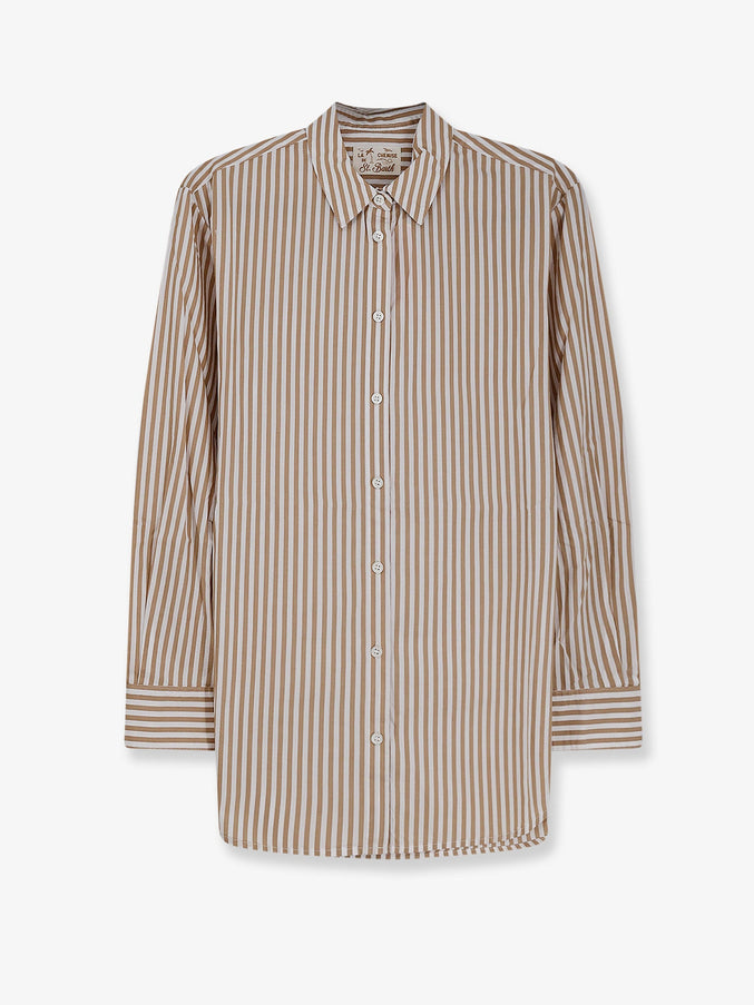 Mc2 Saint Barth Brigitte Striped Cotton Shirt Stripes