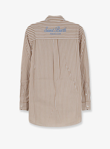 Mc2 Saint Barth Brigitte Striped Cotton Shirt
