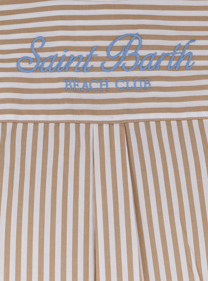 Mc2 Saint Barth Brigitte Striped Cotton Shirt