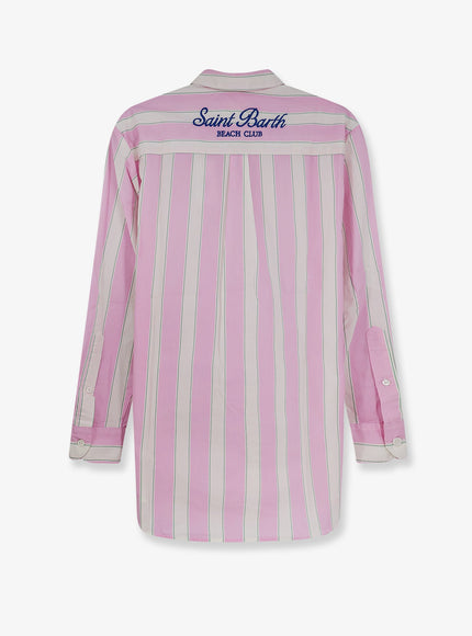 Mc2 Saint Barth Brigitte Striped Cotton Shirt