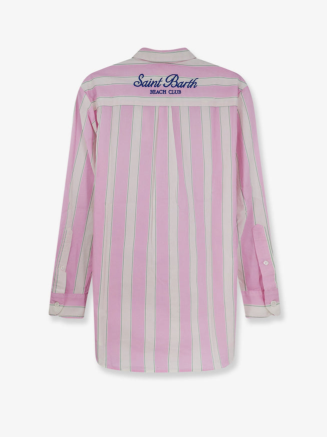 Mc2 Saint Barth Brigitte Striped Cotton Shirt