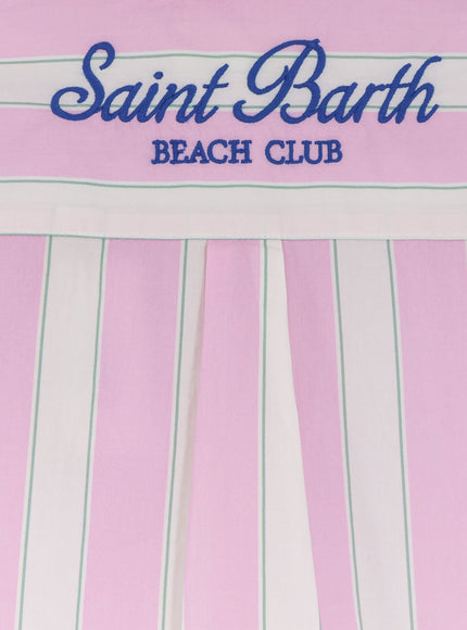 Mc2 Saint Barth Brigitte Striped Cotton Shirt