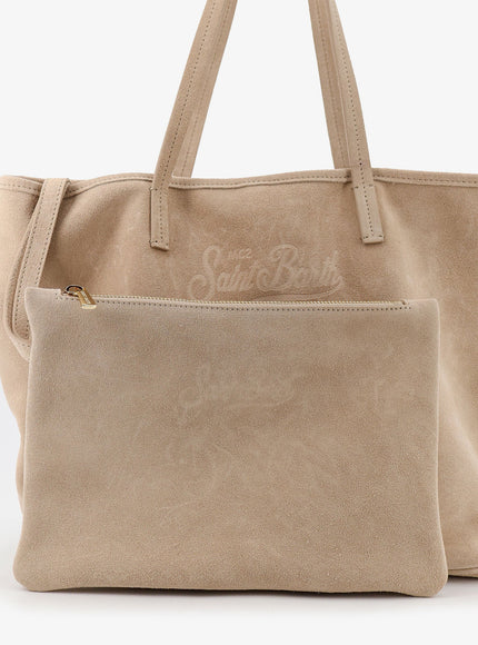 Mc2 Saint Barth City Bag Shoulder Bag In Suede