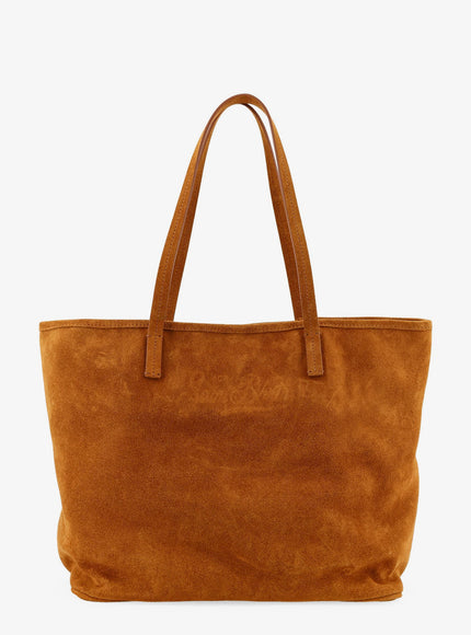 Mc2 Saint Barth City Bag Shoulder Bag In Suede Uni Camel