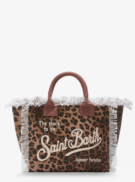 Mc2 Saint Barth Colette Handbag With Front Logo Uni Sandleopard