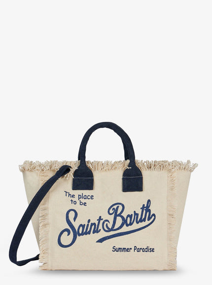 Mc2 Saint Barth Colette Handbag With Front Logo Uni White