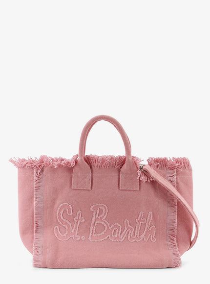 Mc2 Saint Barth Colette Canvas Handbag With Front Logo