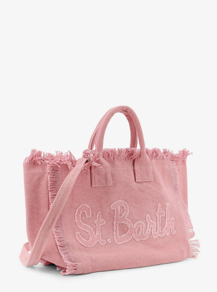 Mc2 Saint Barth Colette Canvas Handbag With Front Logo