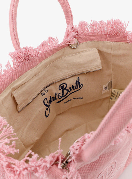 Mc2 Saint Barth Colette Canvas Handbag With Front Logo