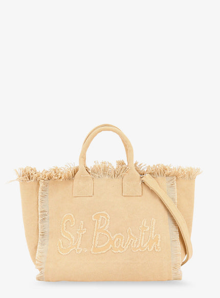 Mc2 Saint Barth Colette Canvas Handbag With Front Logo