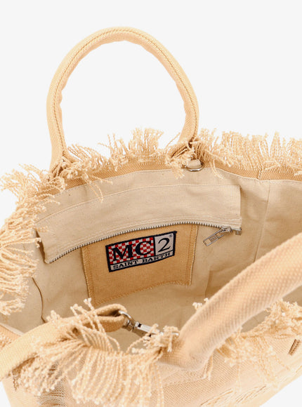Mc2 Saint Barth Colette Canvas Handbag With Front Logo