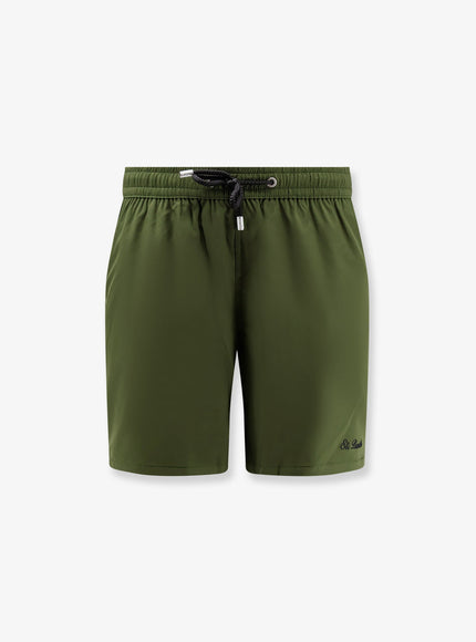 Mc2 Saint Barth Comfort Recycled Nylon Swim Boxer Shorts Verde