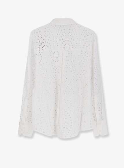 Mc2 Saint Barth Cristal Broderie Anglaise Embroidery Shirt