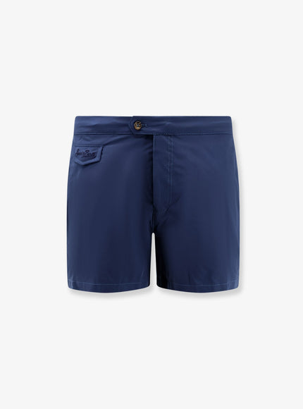 Mc2 Saint Barth Harrys Paradise Nylon Swim Trunks Blu