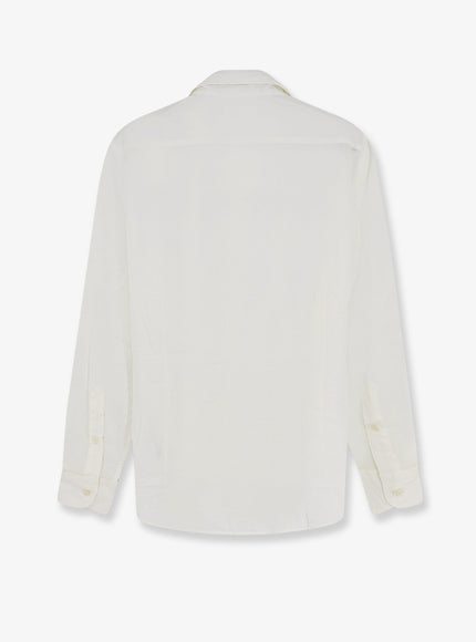 Mc2 Saint Barth Ice Cotton Shirt With Embroidered Logo On The Front