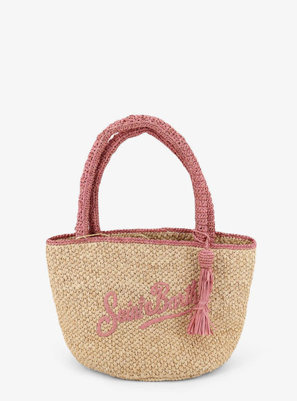 Mc2 Saint Barth Marcy Raffia Handbag Uni Beige