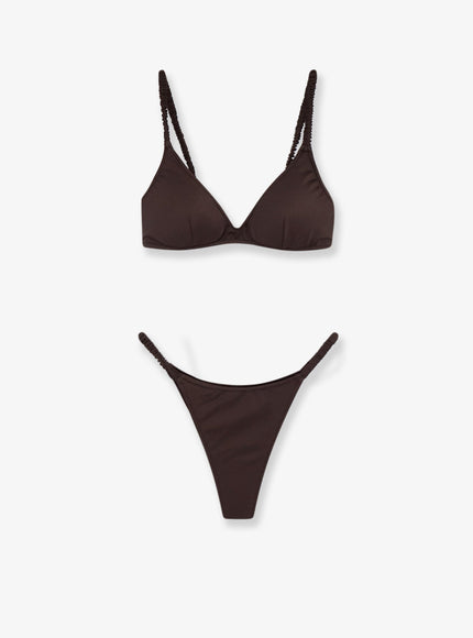 Mc2 Saint Barth Moana Nylon Bikini Darkbrown