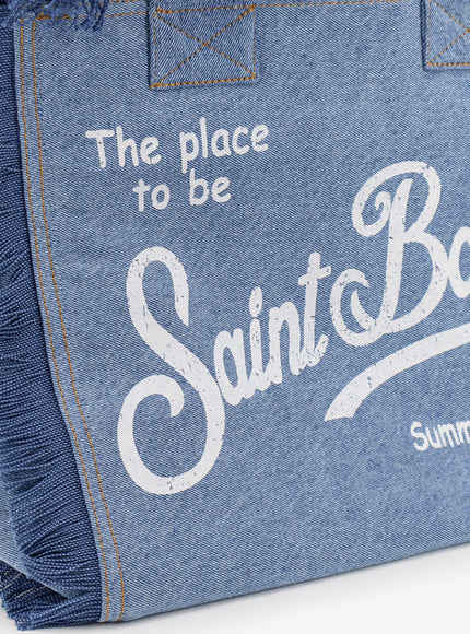 Mc2 Saint Barth Vanity Denim Shoulder Bag