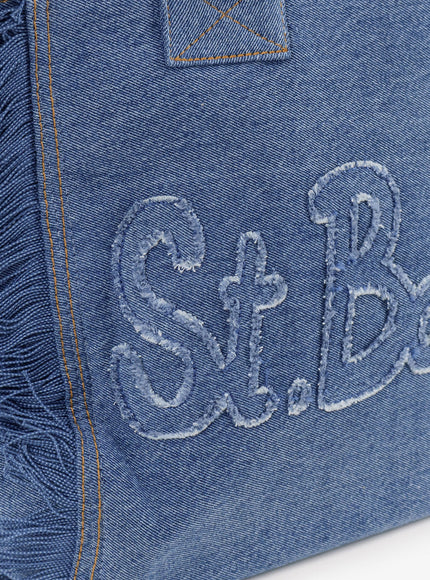 Mc2 Saint Barth Vanity Denim Shoulder Bag