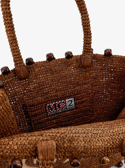 Mc2 Saint Barth Vanity Raffia Shoulder Bag