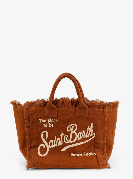 Mc2 Saint Barth Vanity Linen Shoulder Bag Uni Brown