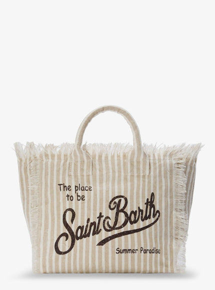 Mc2 Saint Barth Vanity Linen Shoulder Bag Uni Light Brown
