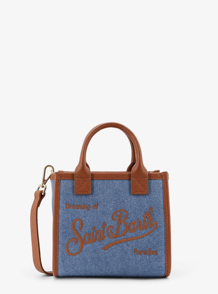 Mc2 Saint Barth Mini Vanity Bag Denim Crossbody Bag Uni Denim