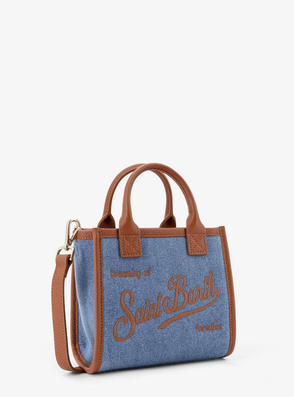 Mc2 Saint Barth Mini Vanity Bag Denim Crossbody Bag