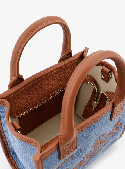 Mc2 Saint Barth Mini Vanity Bag Denim Crossbody Bag