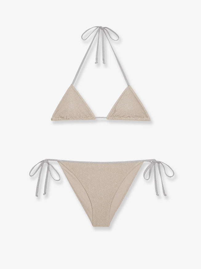 Mc2 Saint Barth Viana Lurex Bikini Goldsilver
