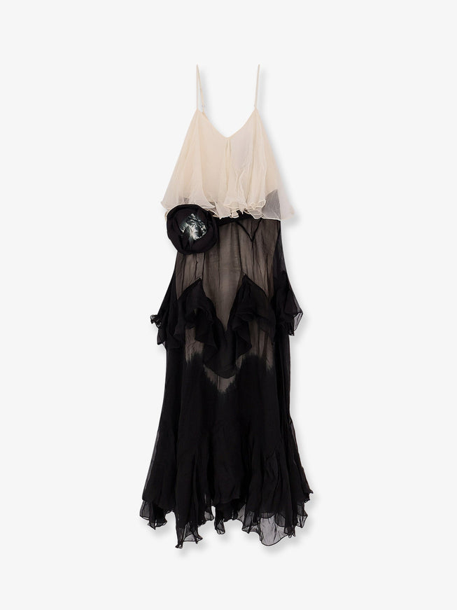Mes Demoiselles Belvy Long Viscose Dress Blackecru