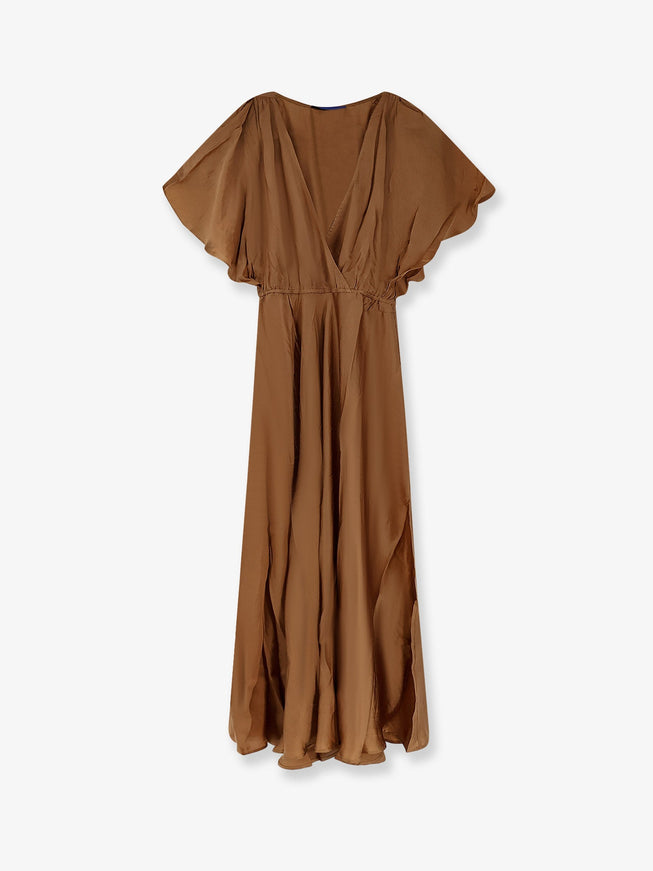 Mes Demoiselles Cascais Long Viscose Dress Caramel