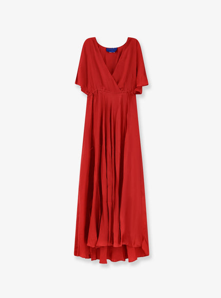 Mes Demoiselles Cascais Long Viscose Dress Red
